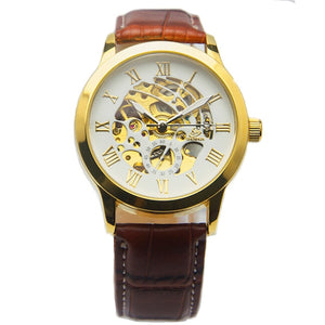 New Steampunk Watches Men Vintage Bronze Automatic Mechanical Skeleton Wrist Watches Men's Mechanical Watch Relogio Masculino