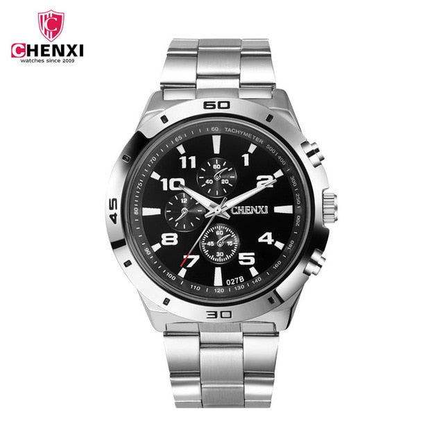 CHENXI Brand luxury Watches men Waterproof Luminous Casual Stainless Steel Watchband Quartz Wrist Watch relogio Masculino 46