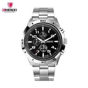 CHENXI Brand luxury Watches men Waterproof Luminous Casual Stainless Steel Watchband Quartz Wrist Watch relogio Masculino 46