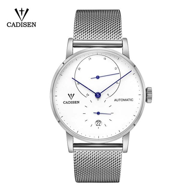 CADISEN Top Mens Watches Top Brand Luxury Automatic Mechanical Watch Men Full Steel Business Waterproof Fashion Sport Watches
