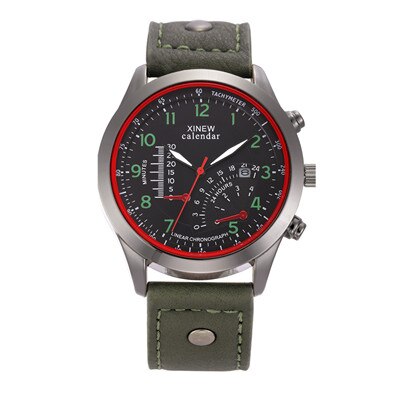 Wholesale Cheap Watch XINEW Car Racing Dashboard Leather Band Date Calendar Casual Quartz Watches Men Montre Homme Designer 2018