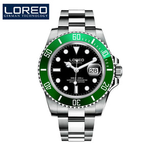 Men Mechanical Watch Automatic Role Date Fashion Luxury Brand Submariner Diver Waterproof Clock Male Luminous rlx Wristwatches