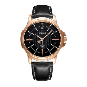 YAZOLE Rose Gold Wrist Watch Men 2018 Top Brand Luxury Famous For Male Clock Quartz Watch Golden Wristwatch Relogio Masculino
