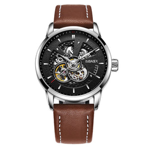 2017 automatic mechanical watch men OUBAOER brand sport men watches fashion skeleton wristwatches male relogio masculino erkek