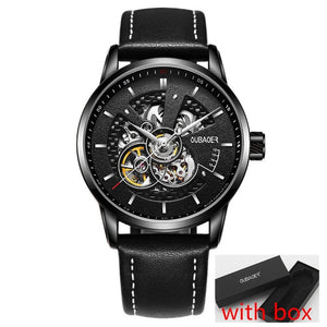 2017 automatic mechanical watch men OUBAOER brand sport men watches fashion skeleton wristwatches male relogio masculino erkek