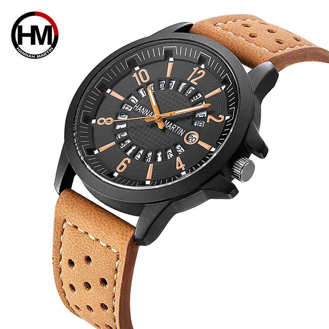 Relogios 2018 Watches Men Top Luxury Brand Fashion Creative Quartz Men Wrist Watch Leather Casual Waterproof Calendar Clock Male