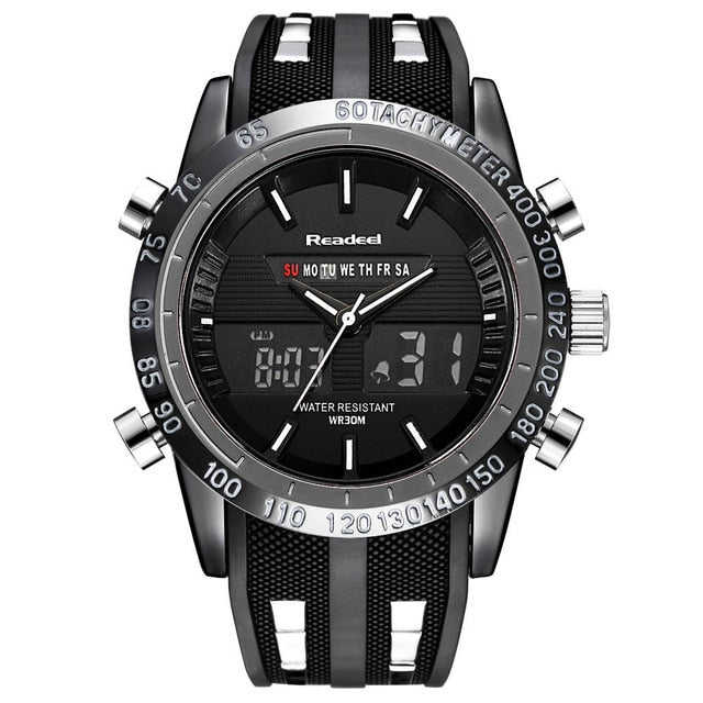 Readeel Brand Sport Watch Mens Watches Top Brand Luxury Men Wrist Watch Waterproof LED Electronic Digital Male relogio masculino