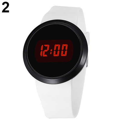Men Fashion Waterproof LED Round Touch Screen Day Date Silicone Wrist Watch relogio digital watch sport watch