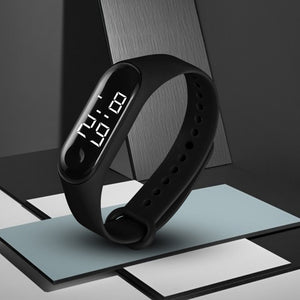 New Silicone Strap LED Men watch Women Wristband White Light led Men's Digital Clock Hodinky Ceasuri Relogio Masculino