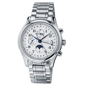 GUANQIN Relogio Masculino Automatic Mechanical Men Watches Waterproof Calendar Moon Leather Wristwatch otomatik erkek saat